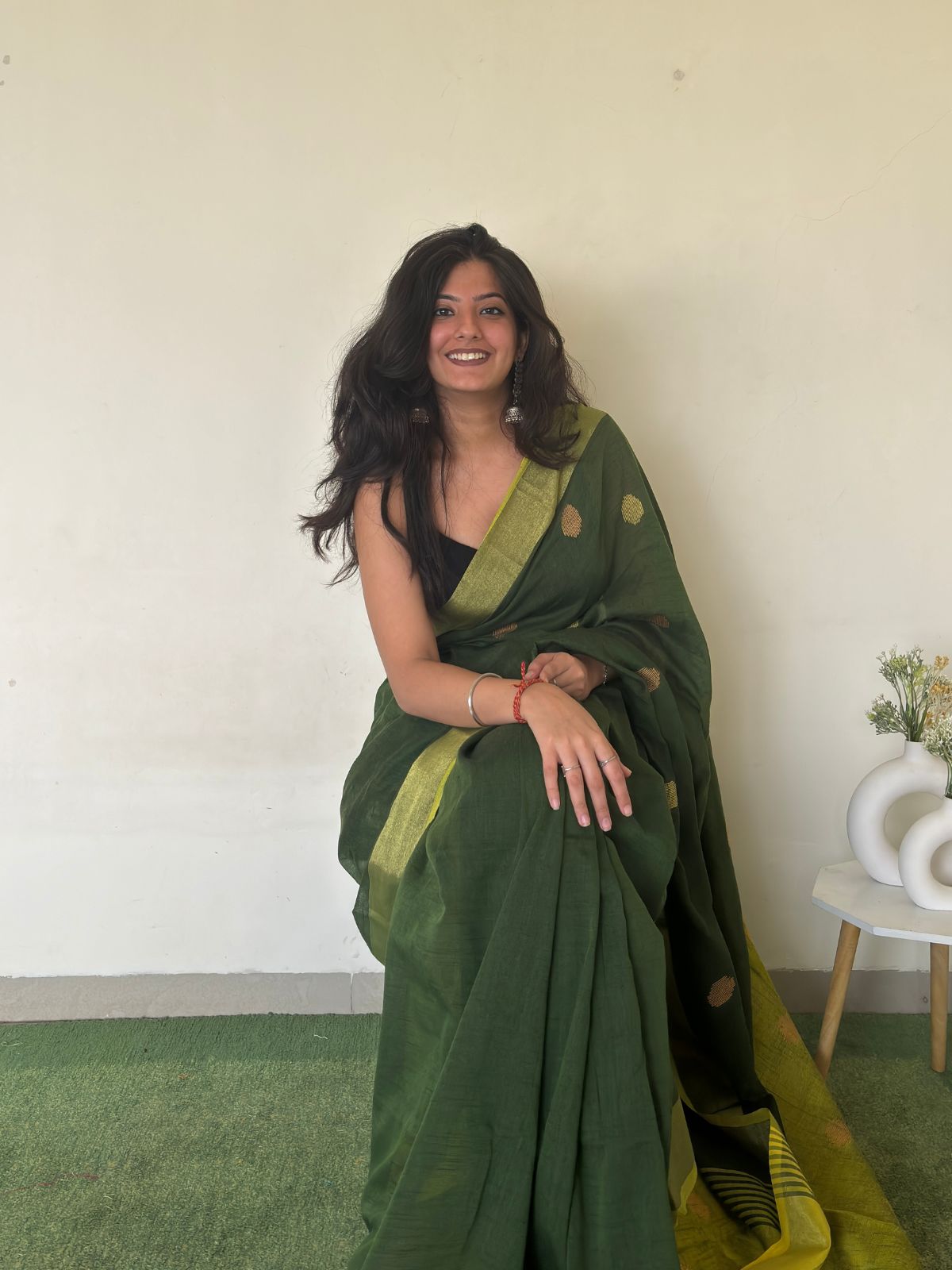 Manikya Linen Saree