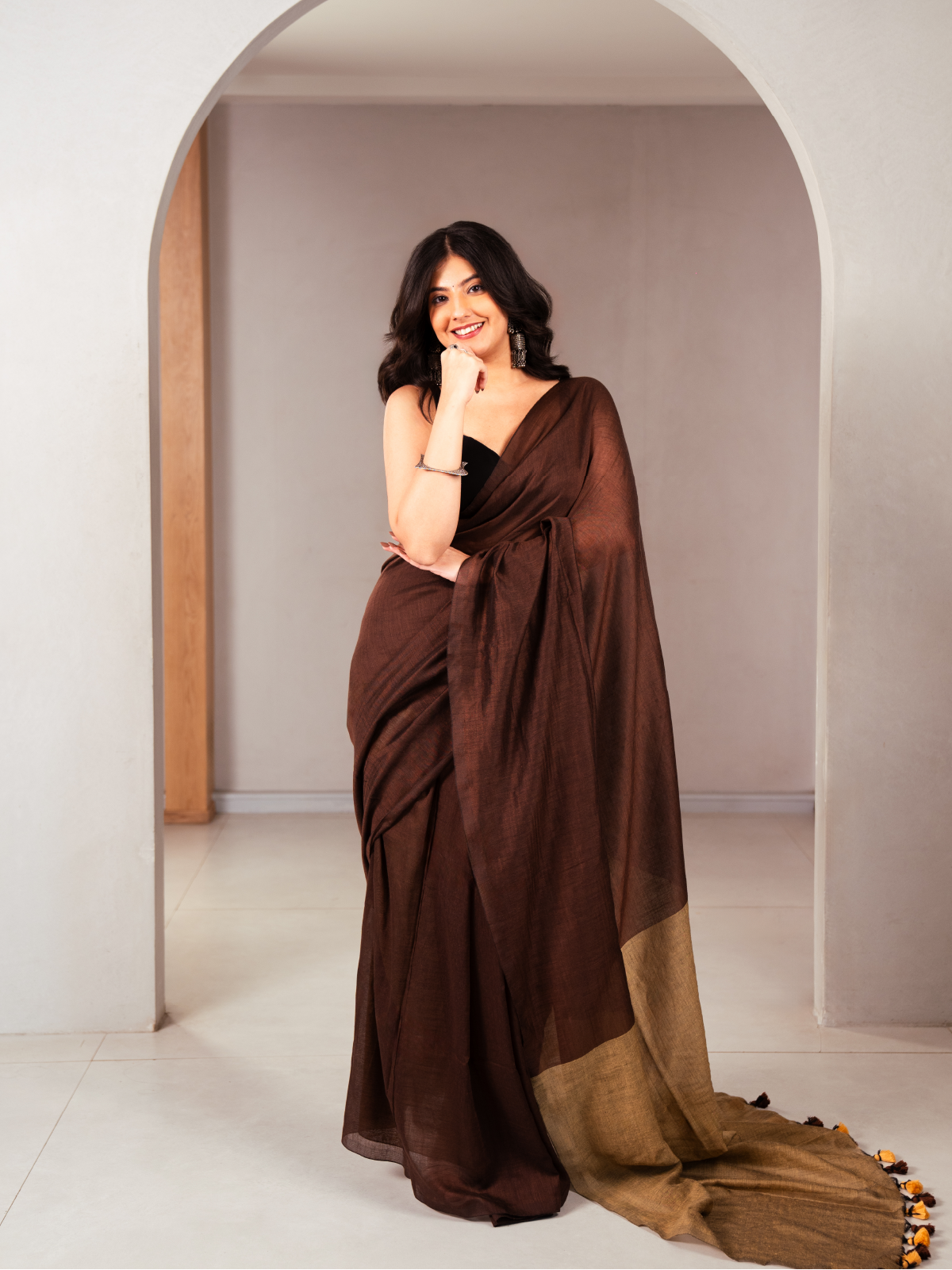 Choco Love Cotton Saree