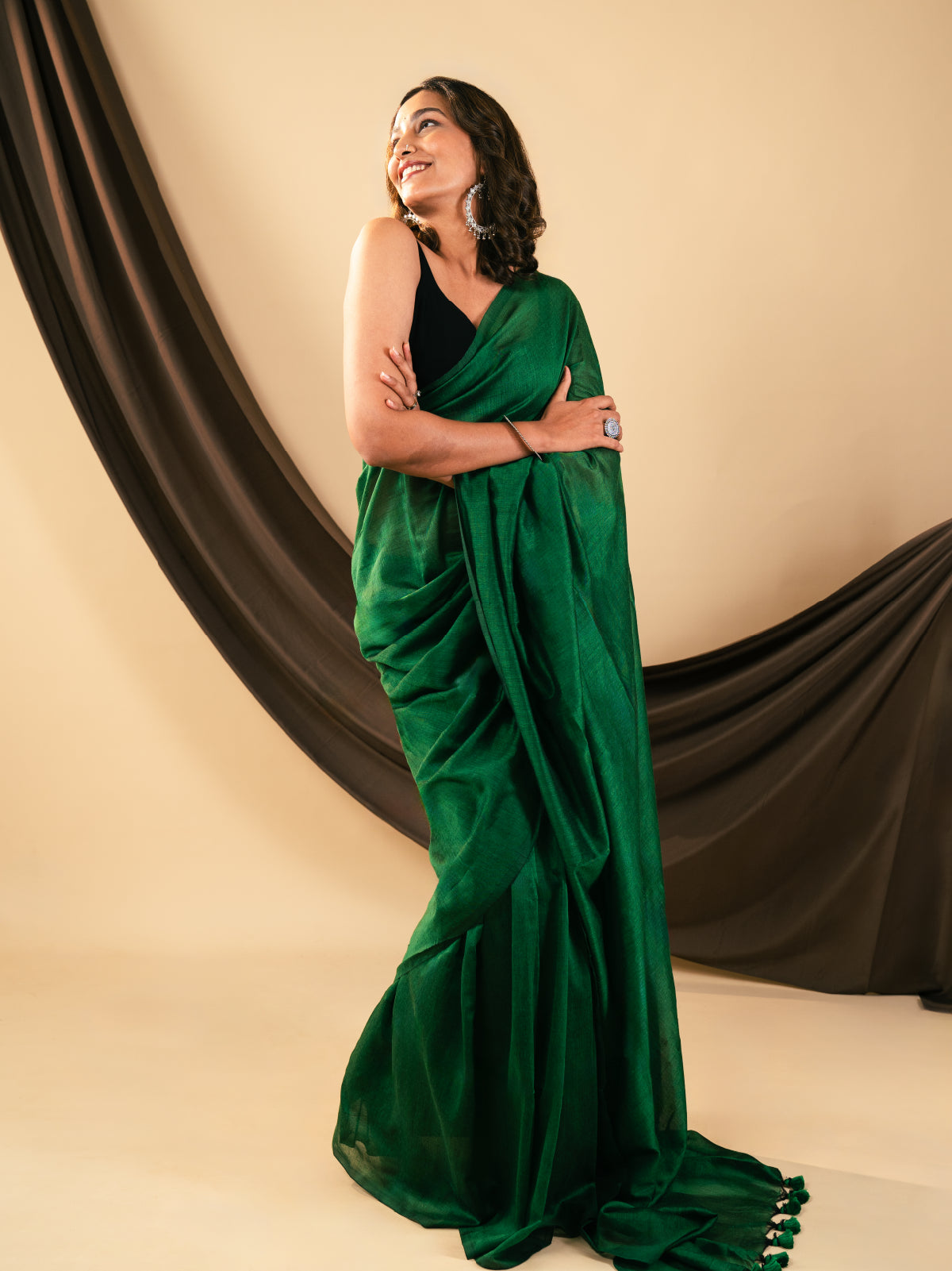 Leafy Cotton Saree
