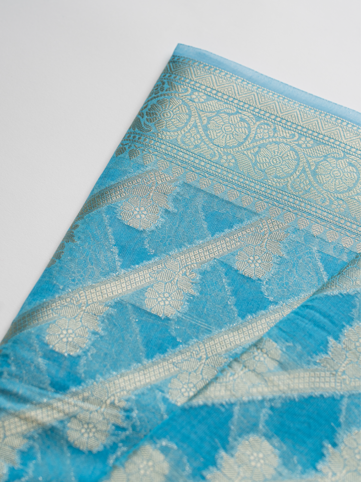 Roshan Rang Banarasi Cotton Silk Saree