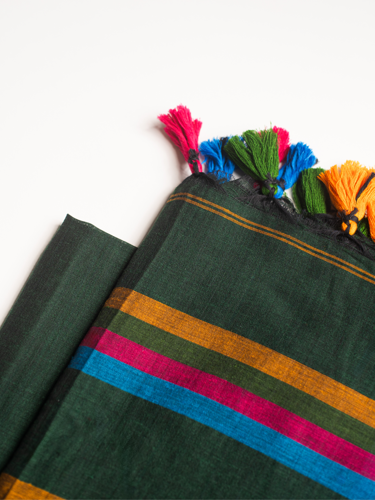 Deep Forest Cotton Saree