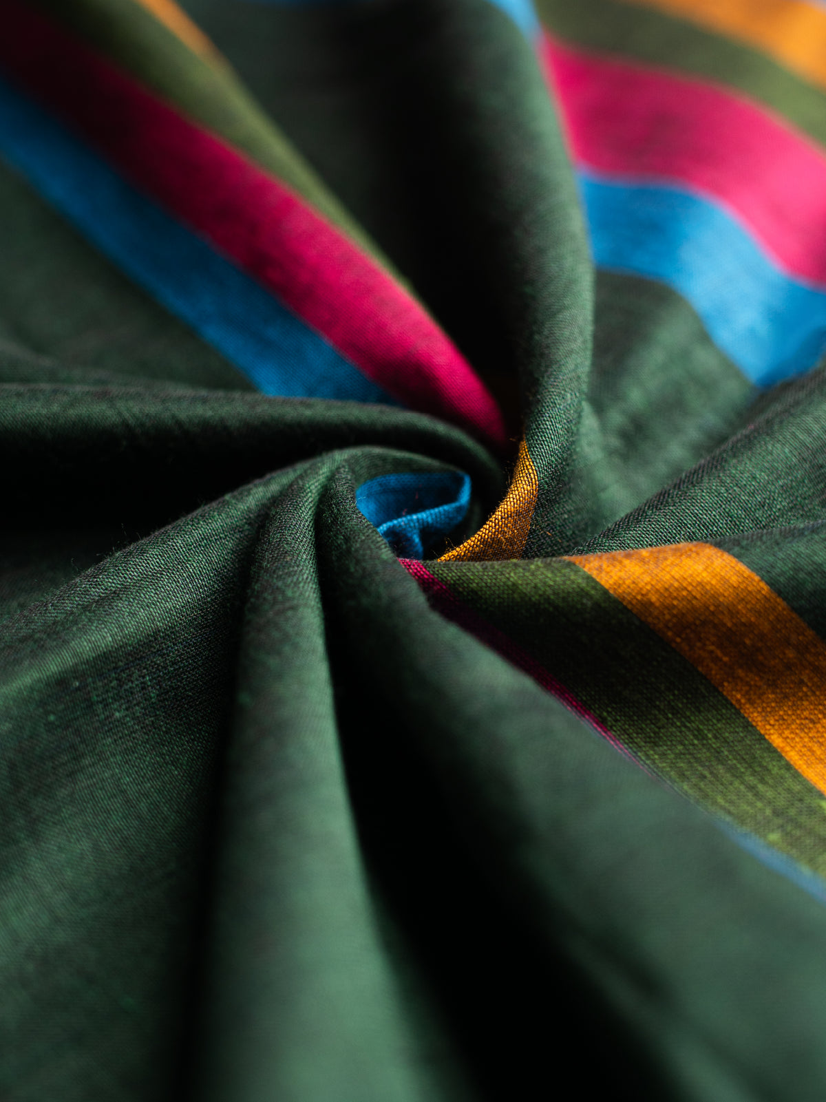 Deep Forest Cotton Saree