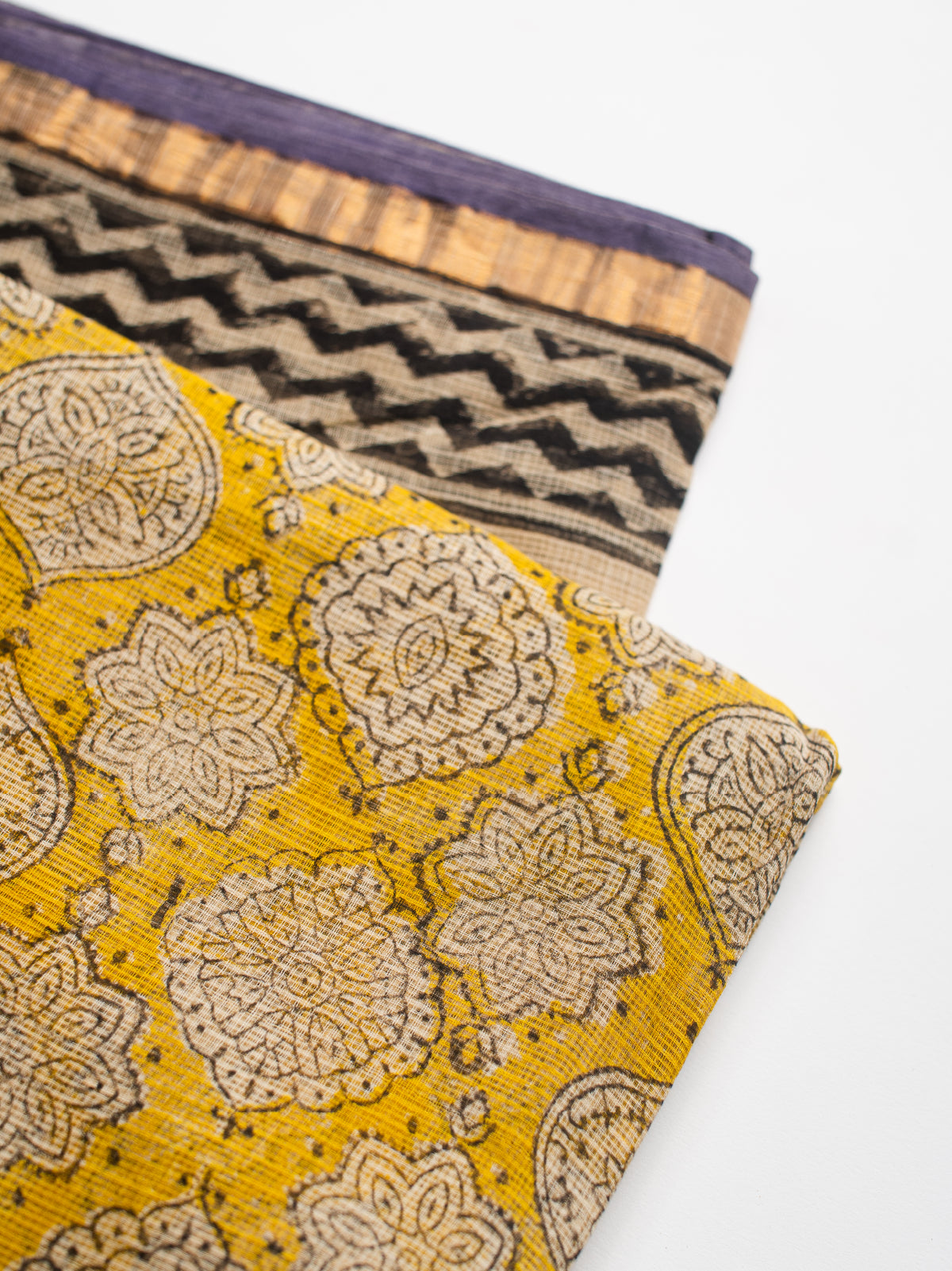 Golden Edge Kota Cotton Saree