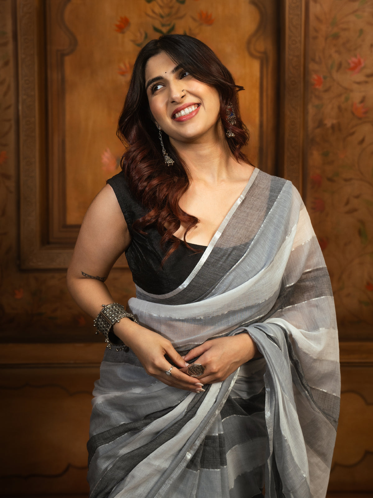 Geet Mulmul Saree