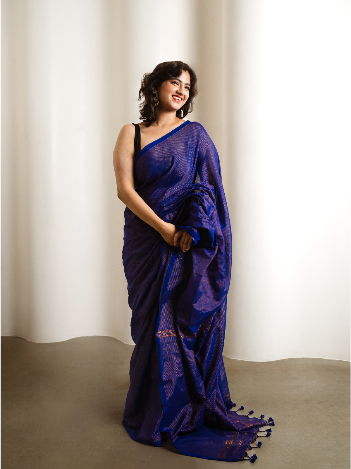 Sapphire Cotton Saree