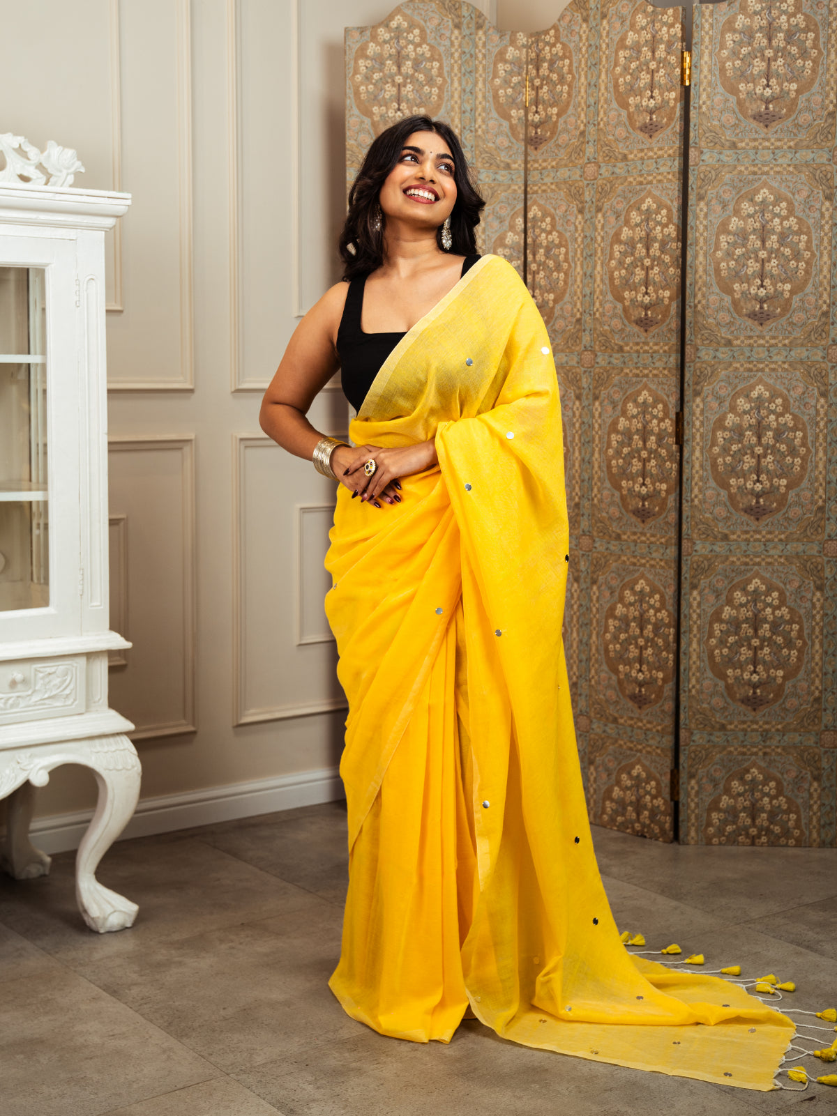 Sunflower Cotton Saree