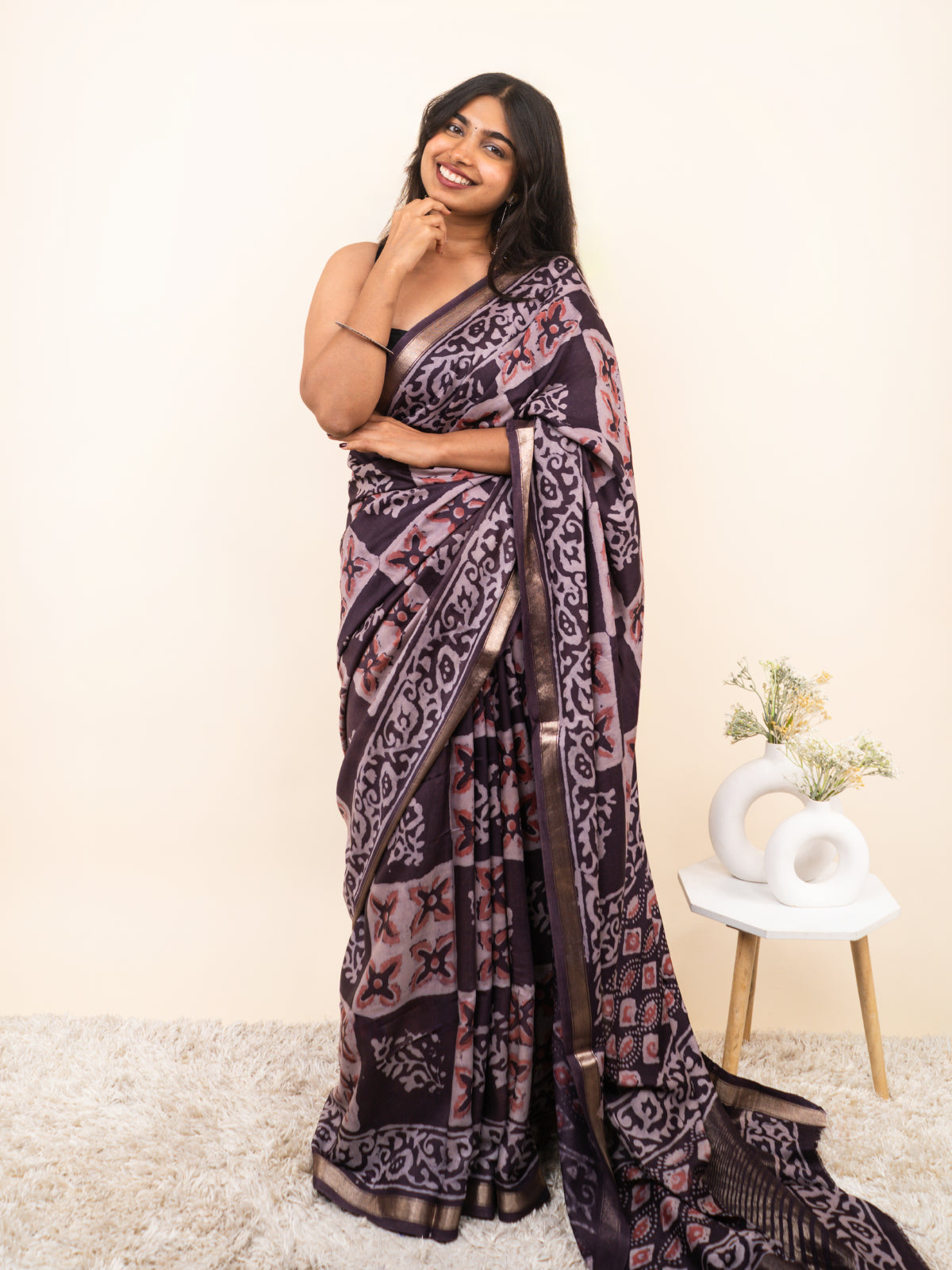 Flowing Glow Modal Silk Saree