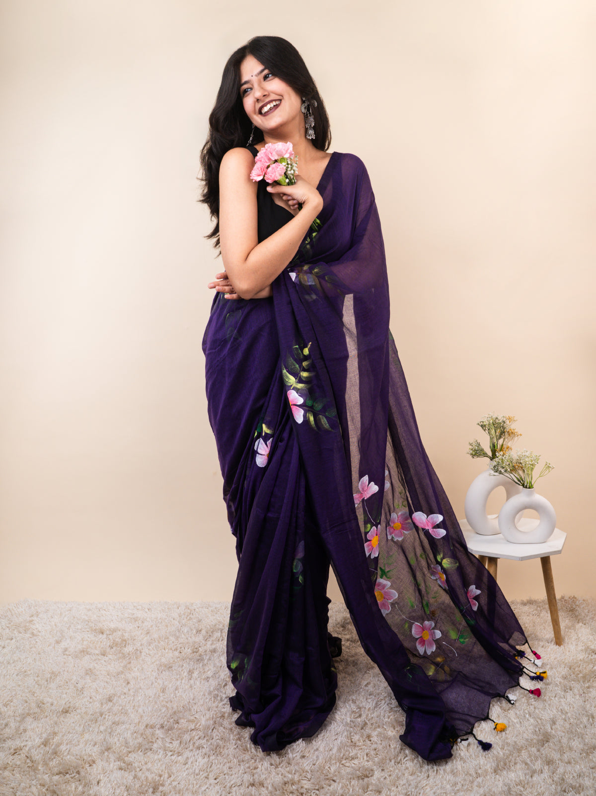 Brush & Bloom Mulmul Saree