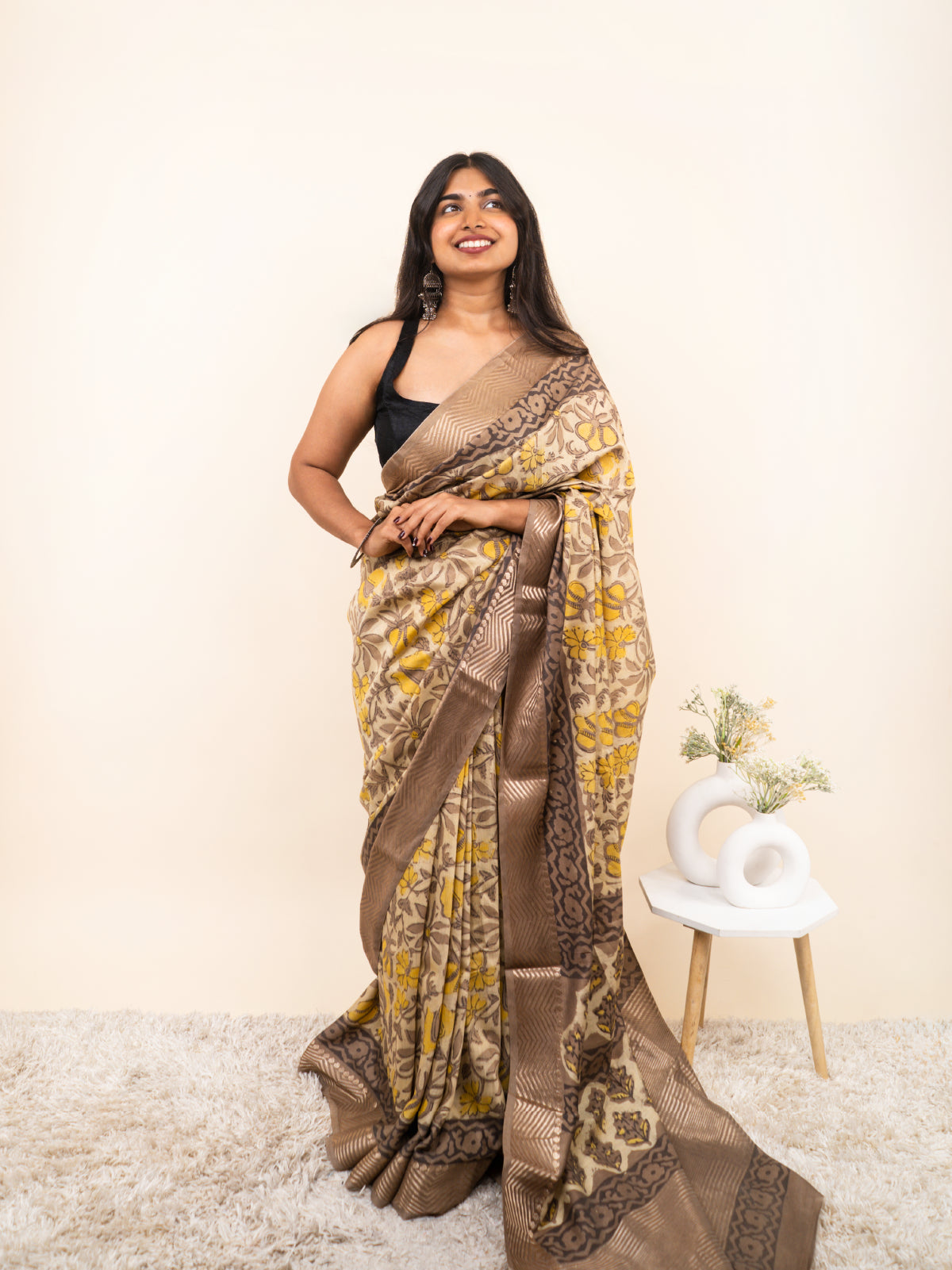Noor Ki Lehar Maheshwari Cotton Silk Saree