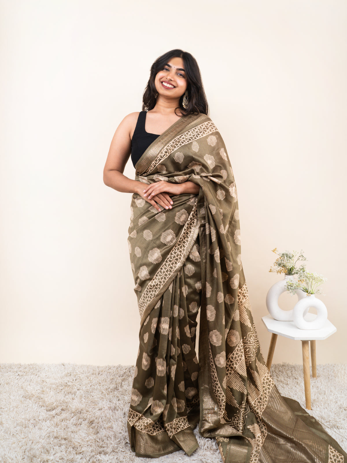Dhoop ke Dhaage Maheshwari Cotton Silk Saree