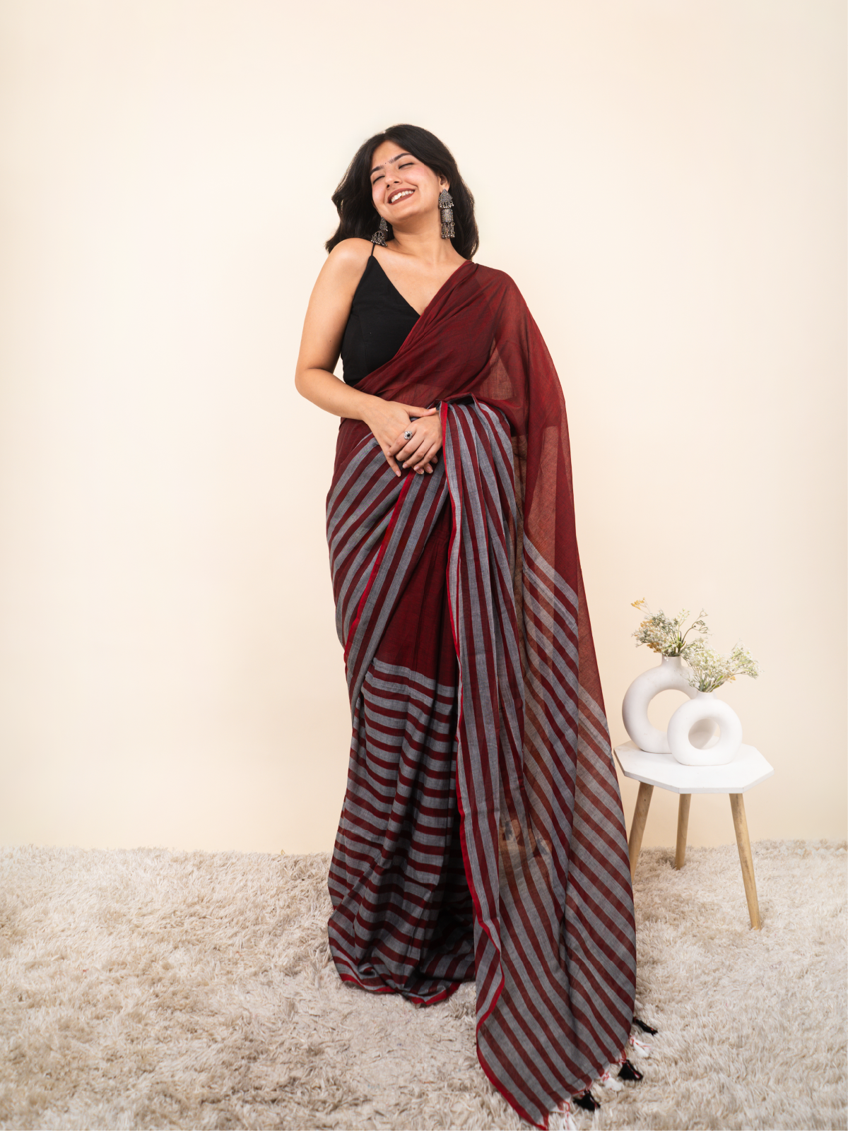 Lotus Bloom Mulmul Saree