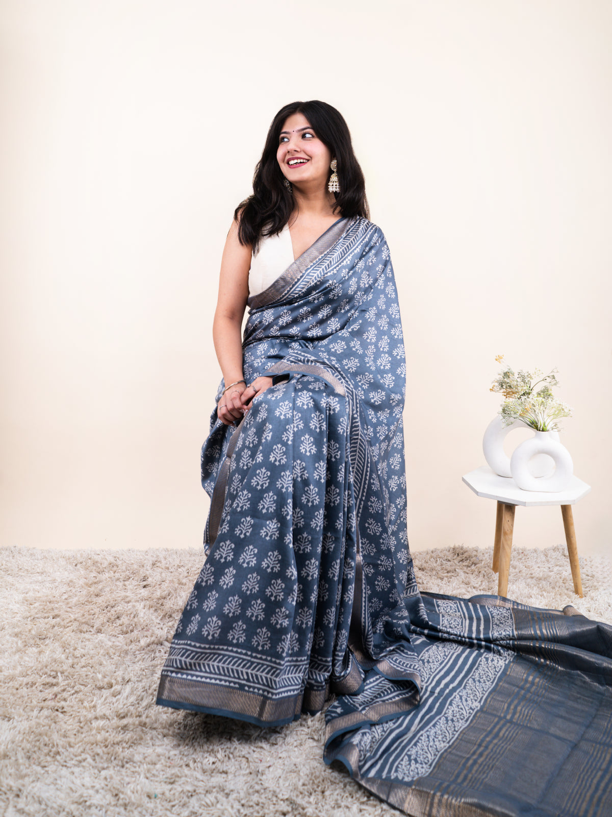 Tazeen Maheshwari Cotton Silk Saree