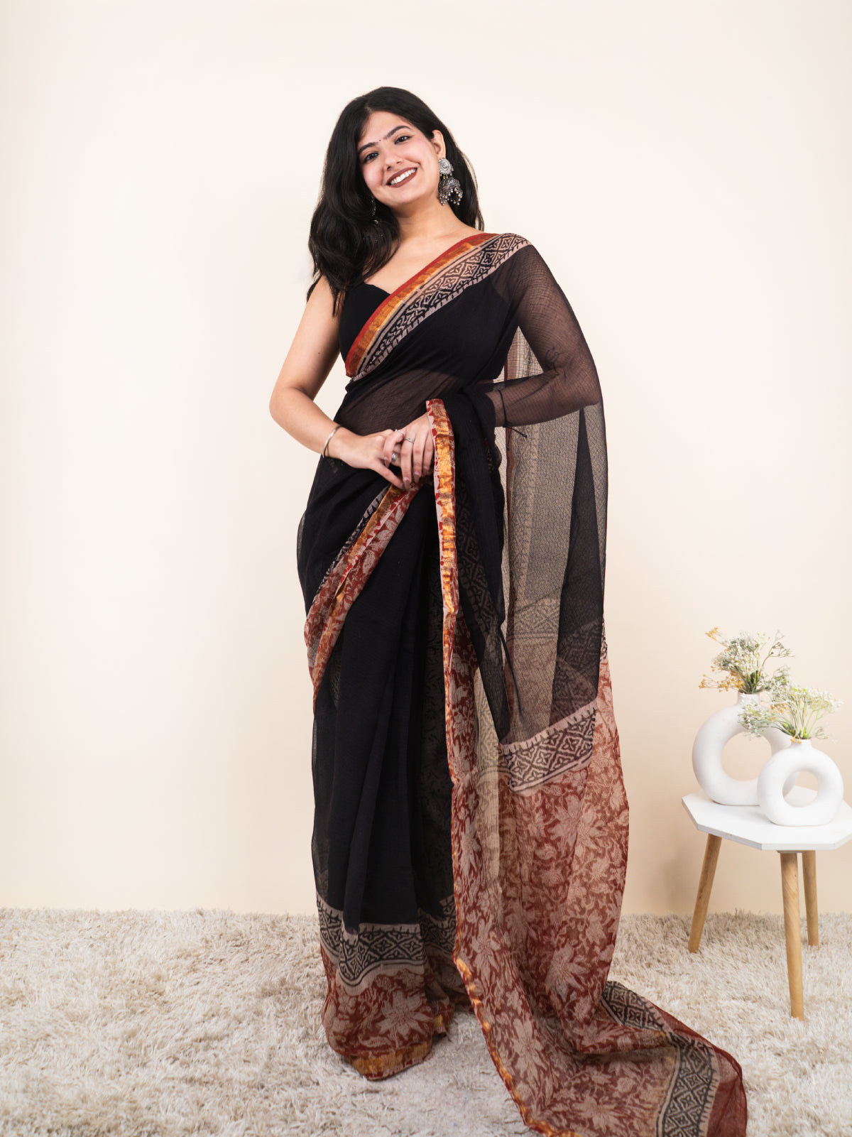 Royal Flower Kota Cotton Saree
