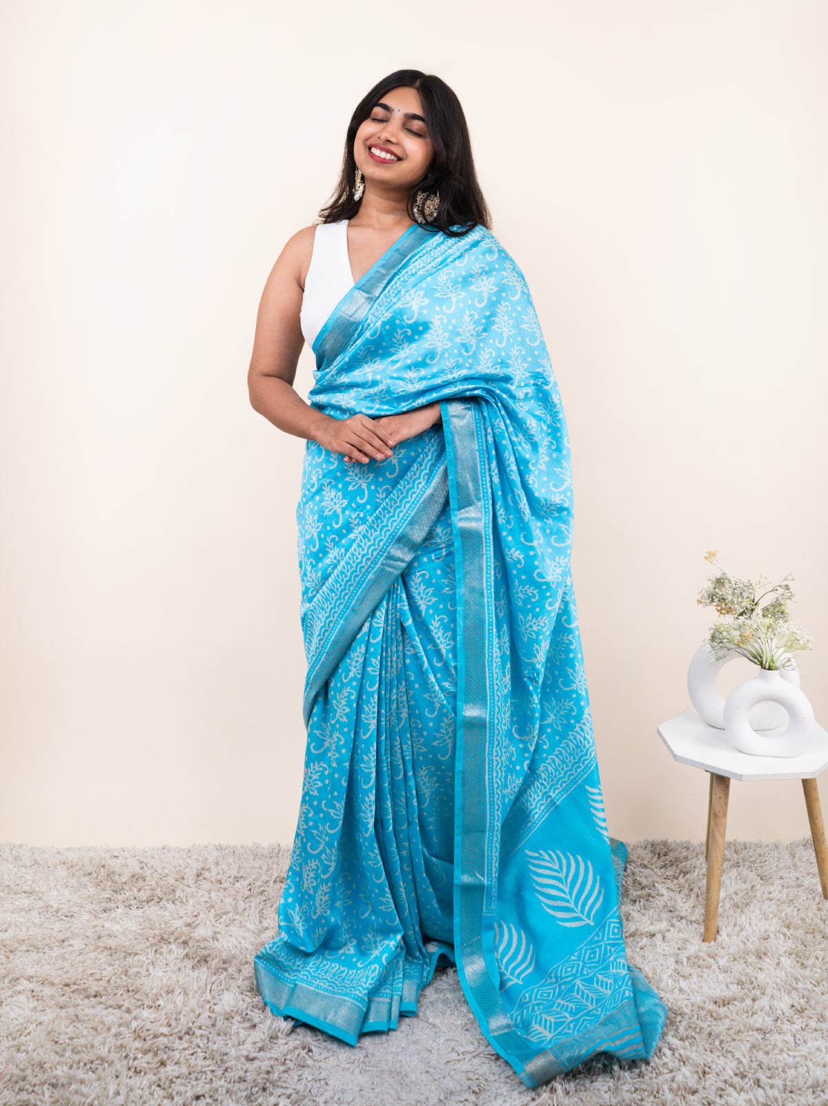 Sundarika Maheshwari Cotton Silk Saree