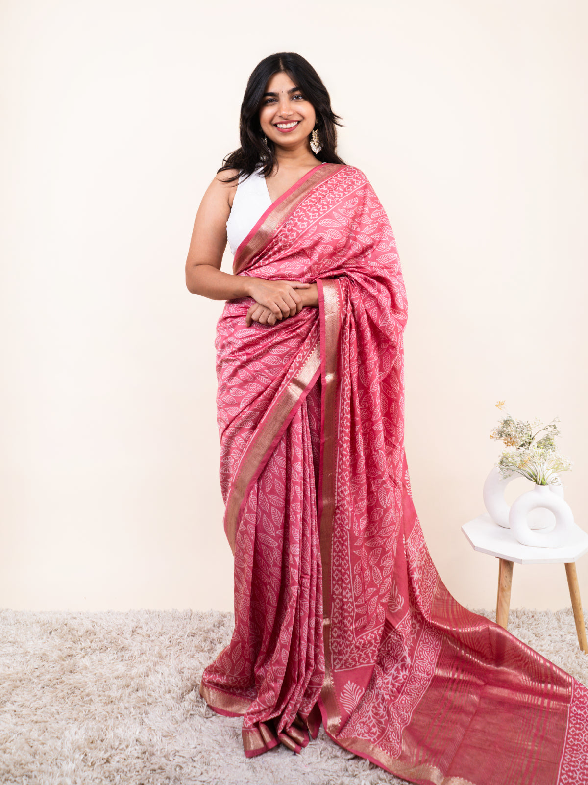 Husna Maheshwari Cotton Silk Saree