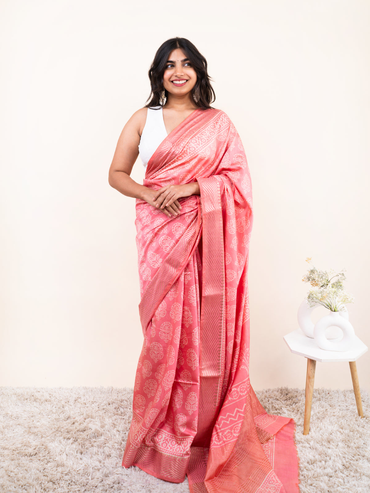 Qayamat Maheshwari Cotton Silk Saree