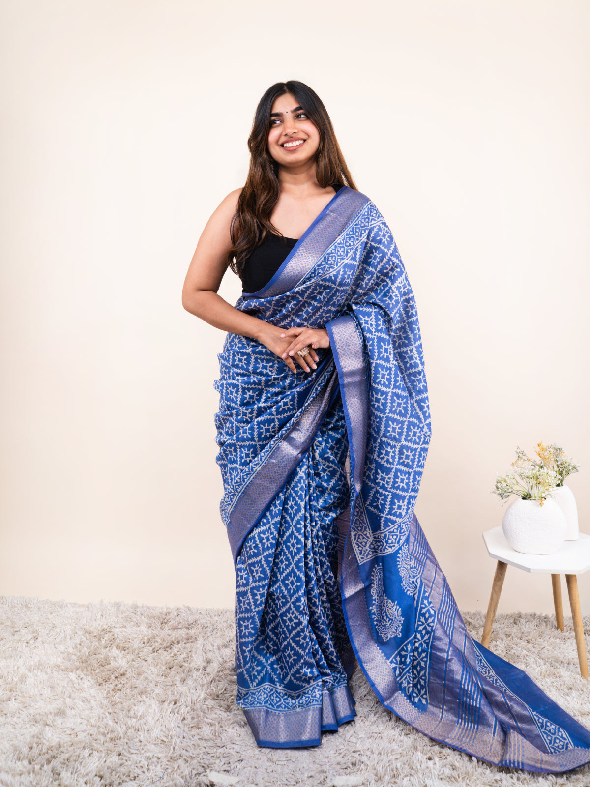 Iraaya Maheshwari Cotton Silk Saree