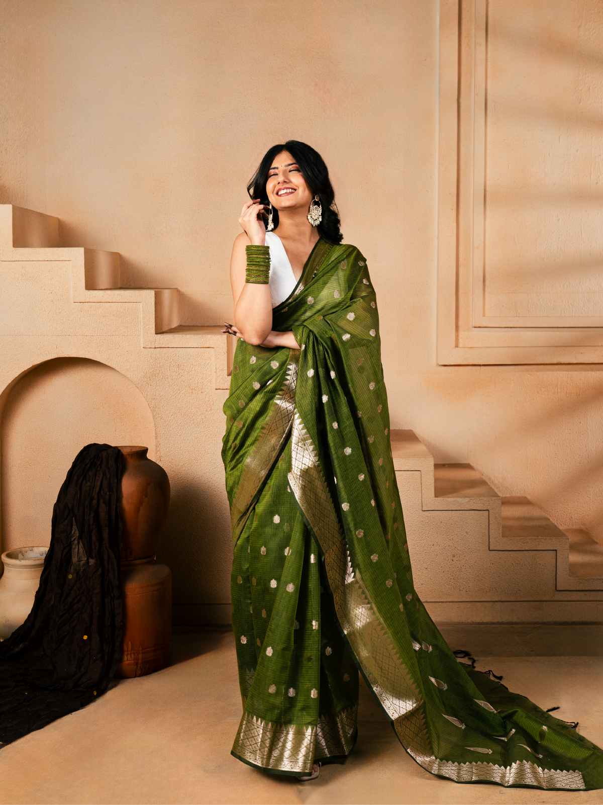 Noor Jaal Banarasi Cotton Saree