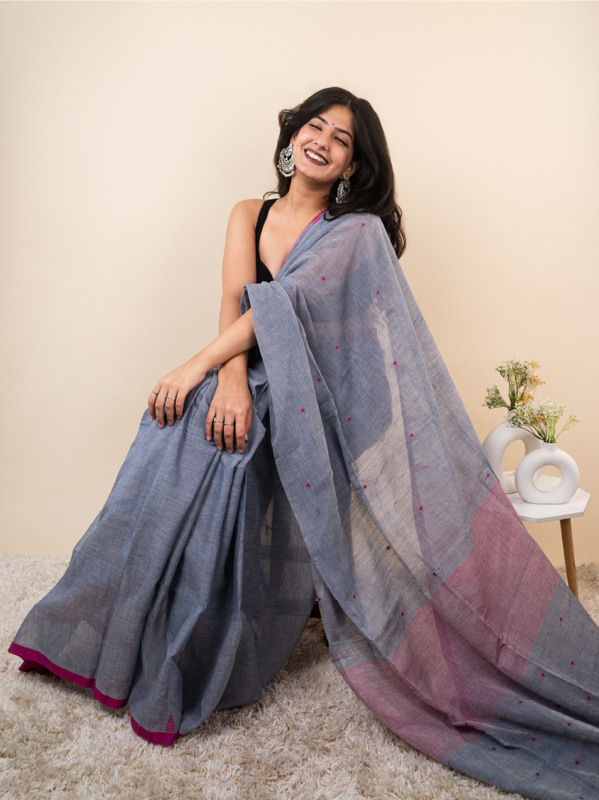 Dhundhlee Raat Cotton Saree