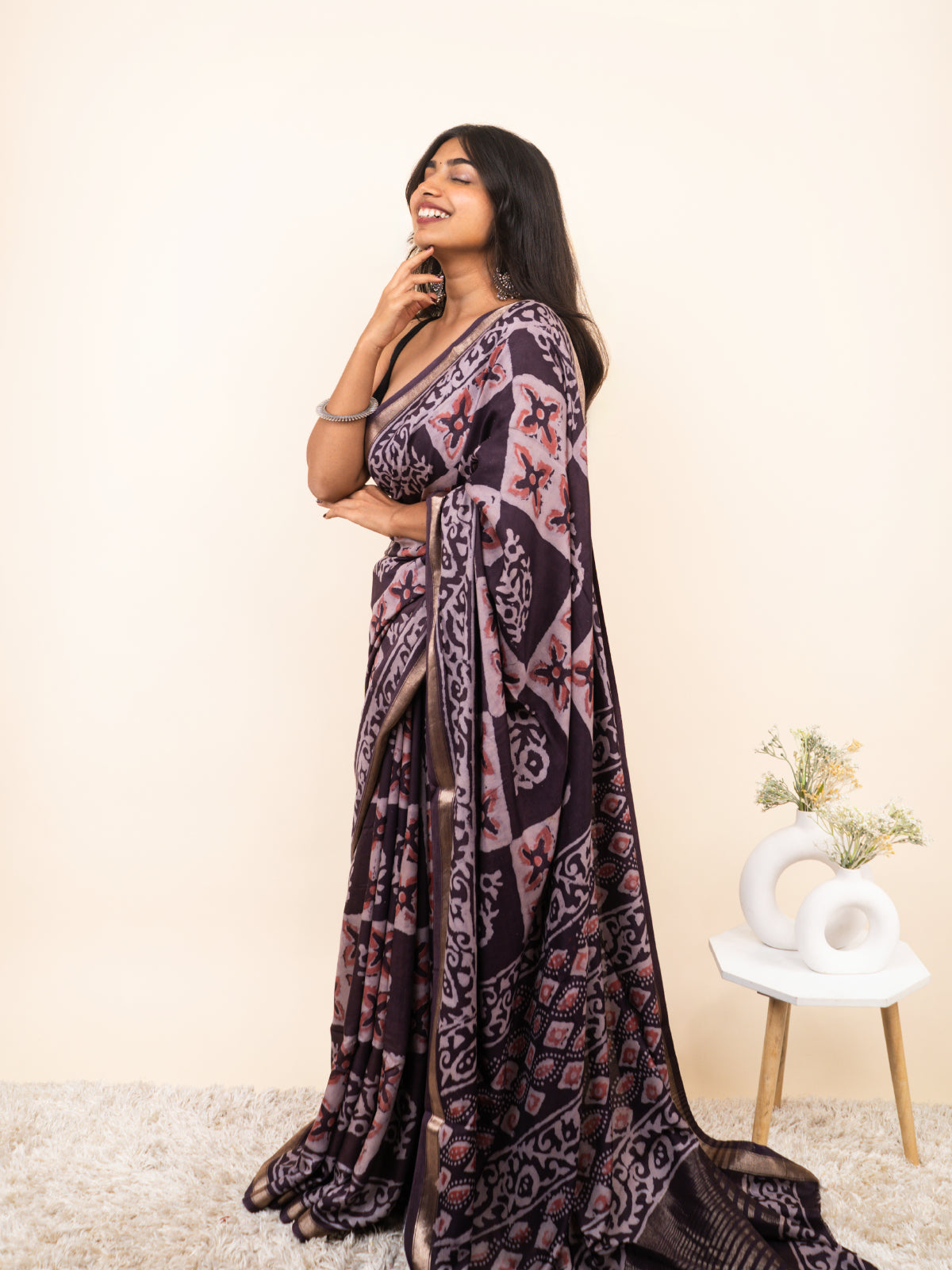 Flowing Glow Modal Silk Saree