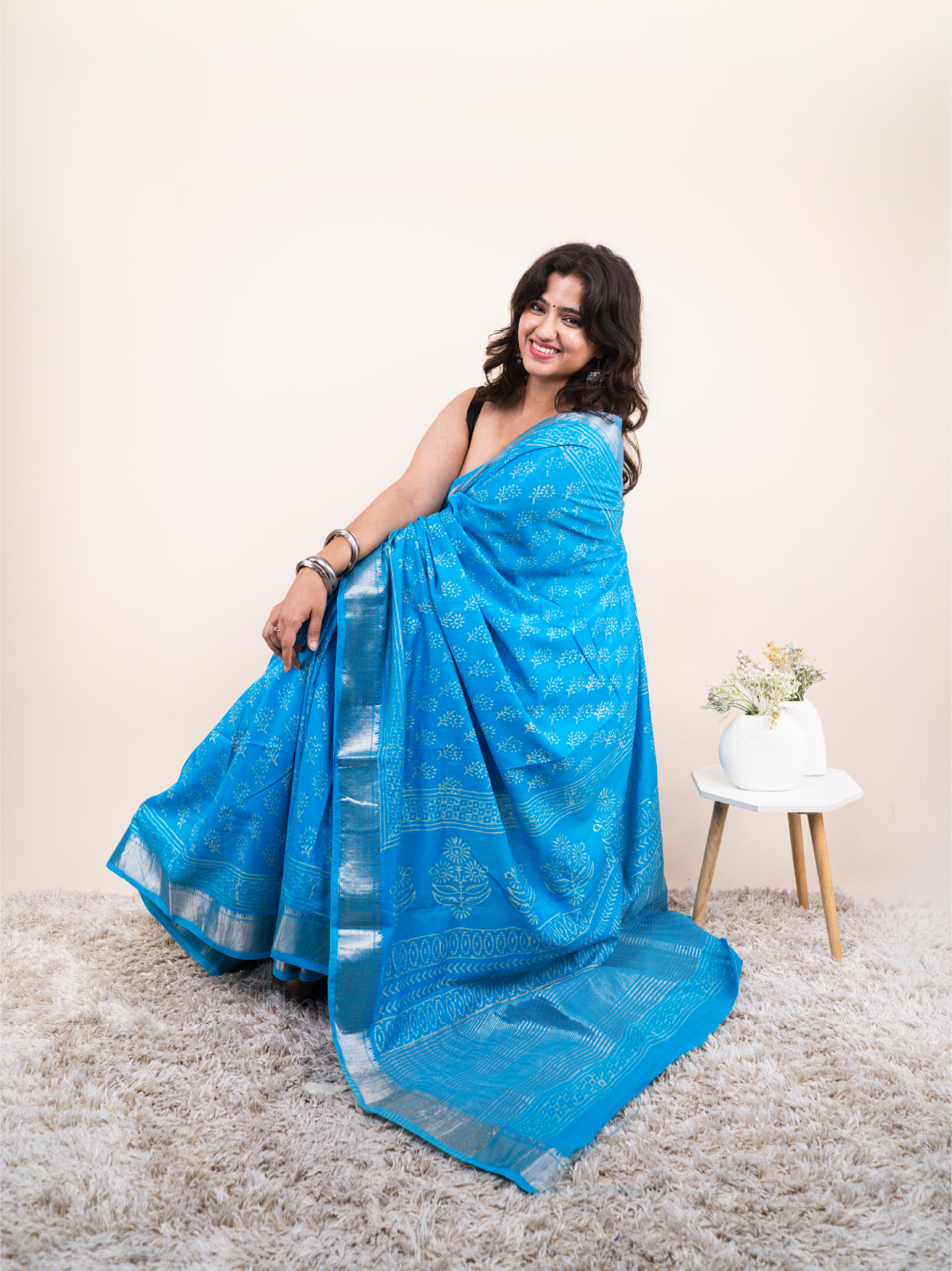 Baanvi Maheshwari Cotton Silk Saree