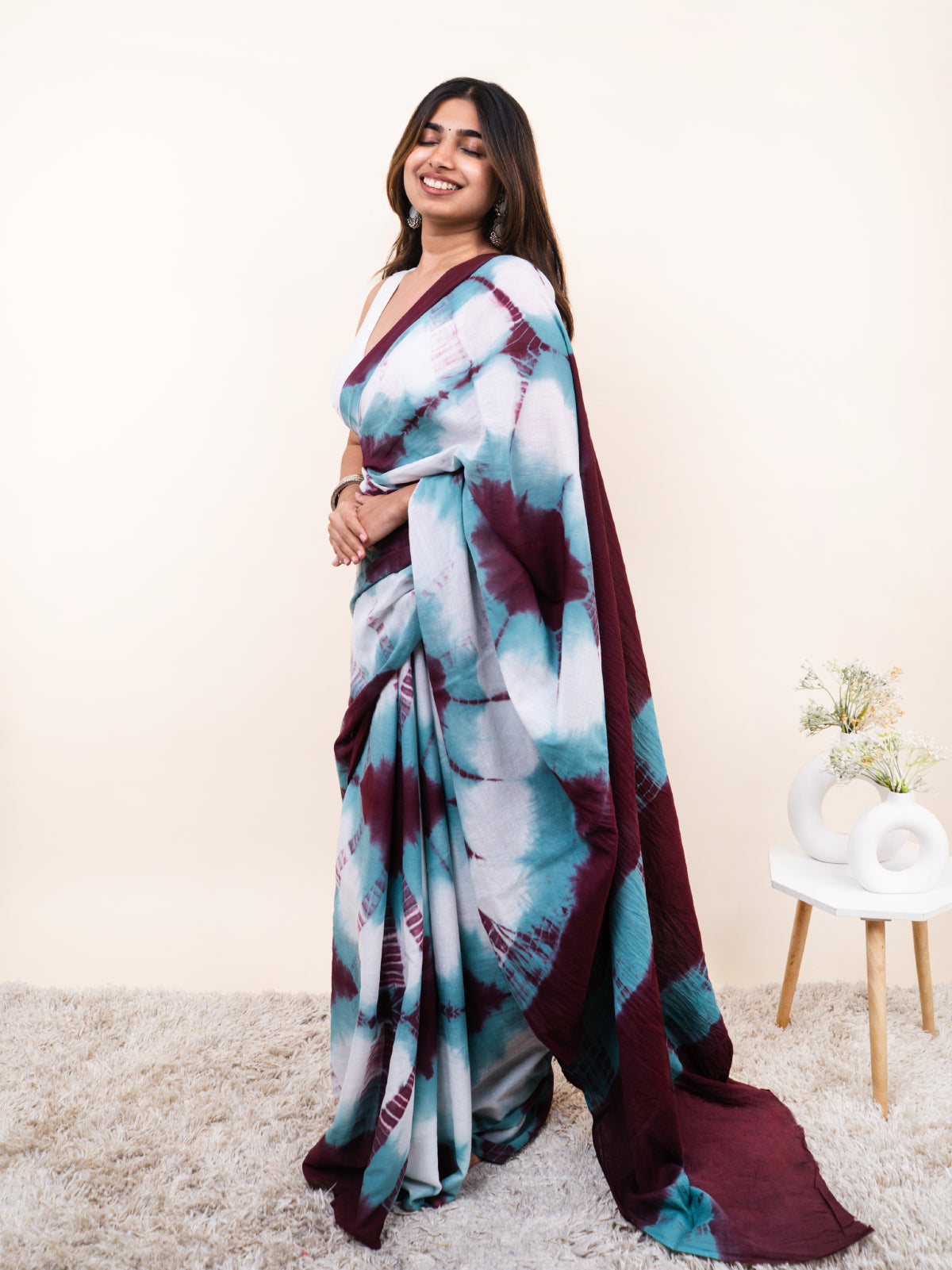 Fluid Mulmul Saree