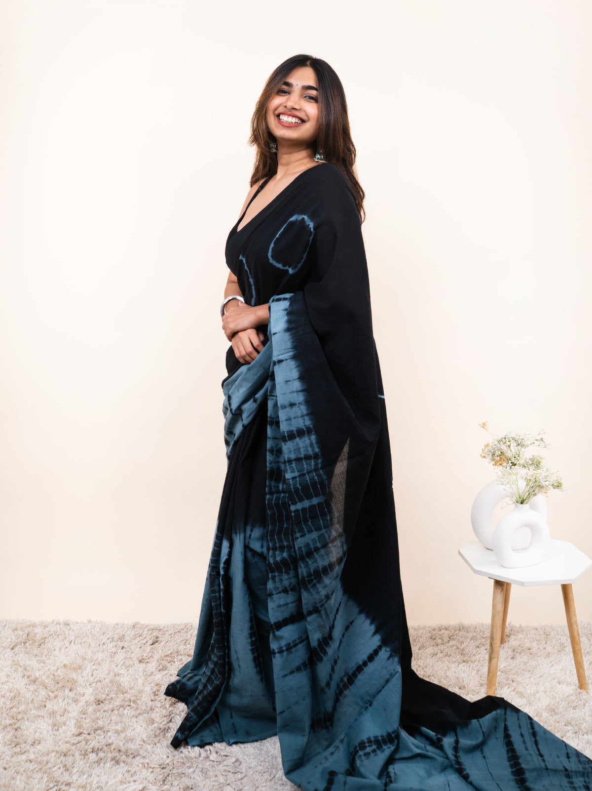 Neelkamal Mulmul Saree