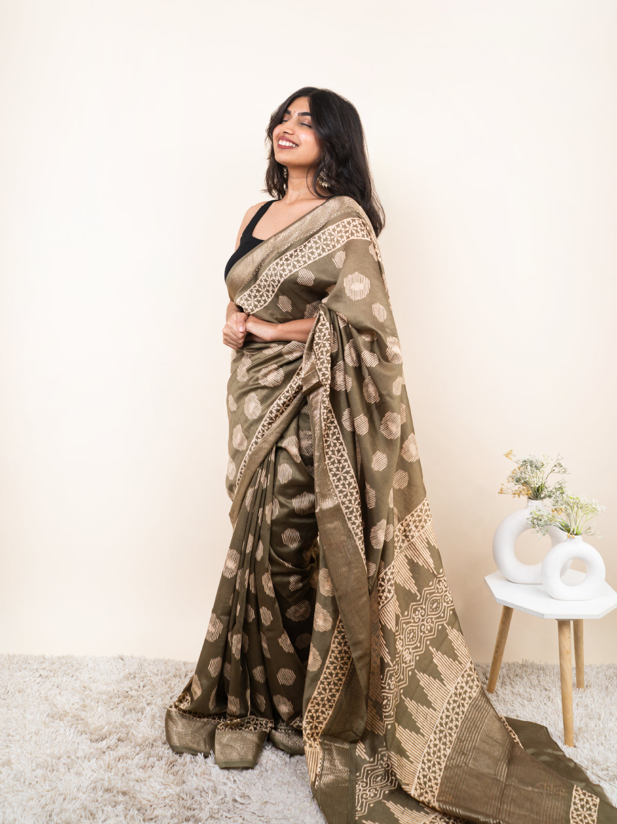 Dhoop ke Dhaage Maheshwari Cotton Silk Saree