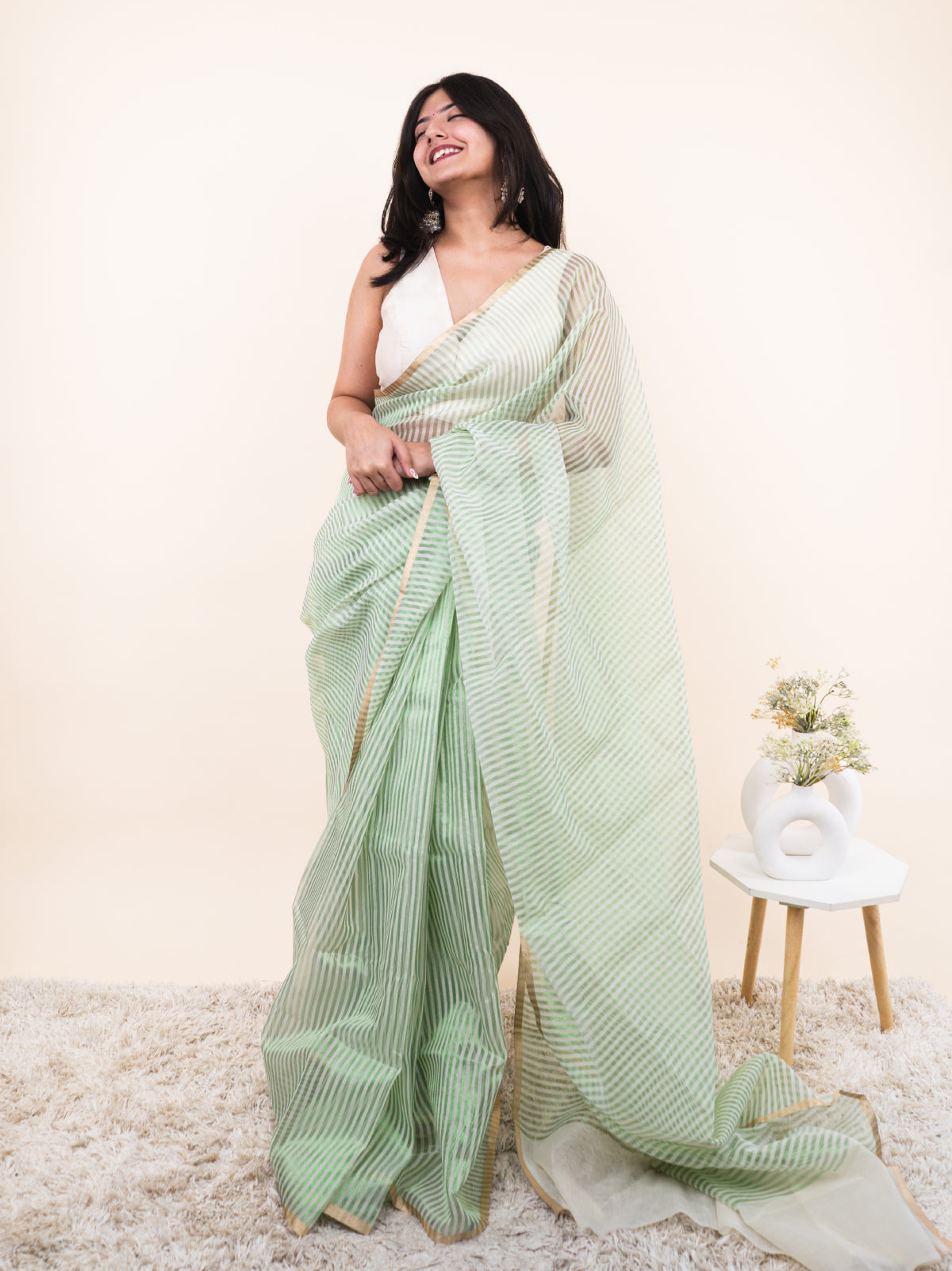 Mist and Moon Organza Saree
