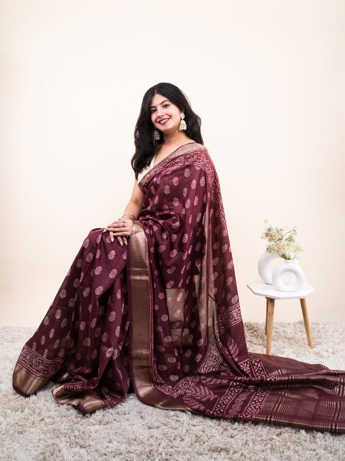 Riwaa Maheshwari Cotton Silk Saree