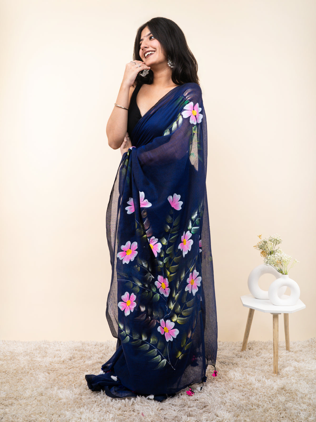 Mystical Melody Mulmul Saree