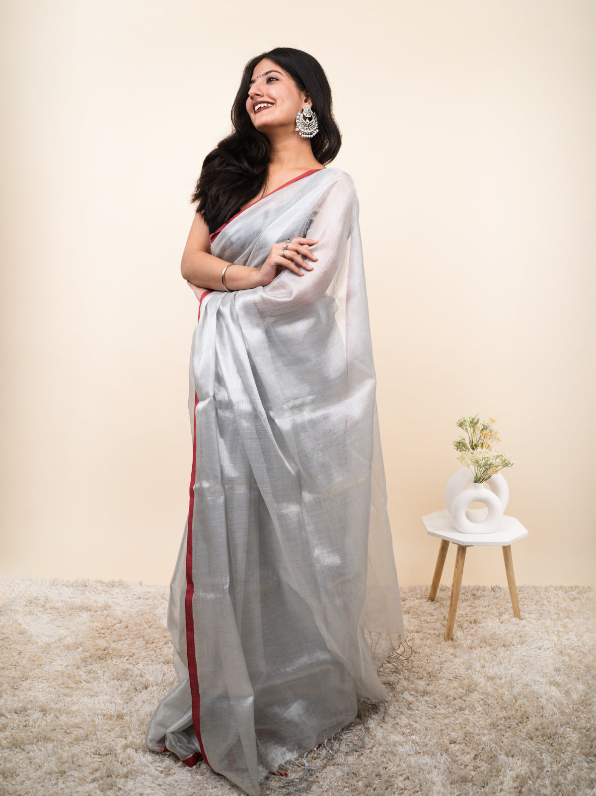 Monohar Cotton Tissue Saree