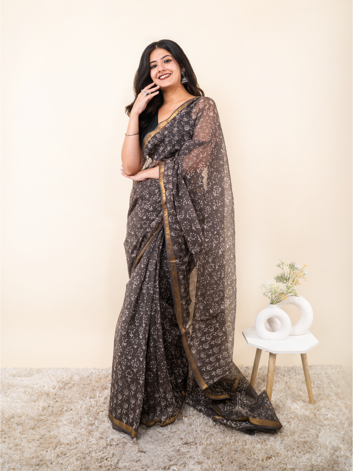 Maati Se Mila Rang Kota Cotton Saree