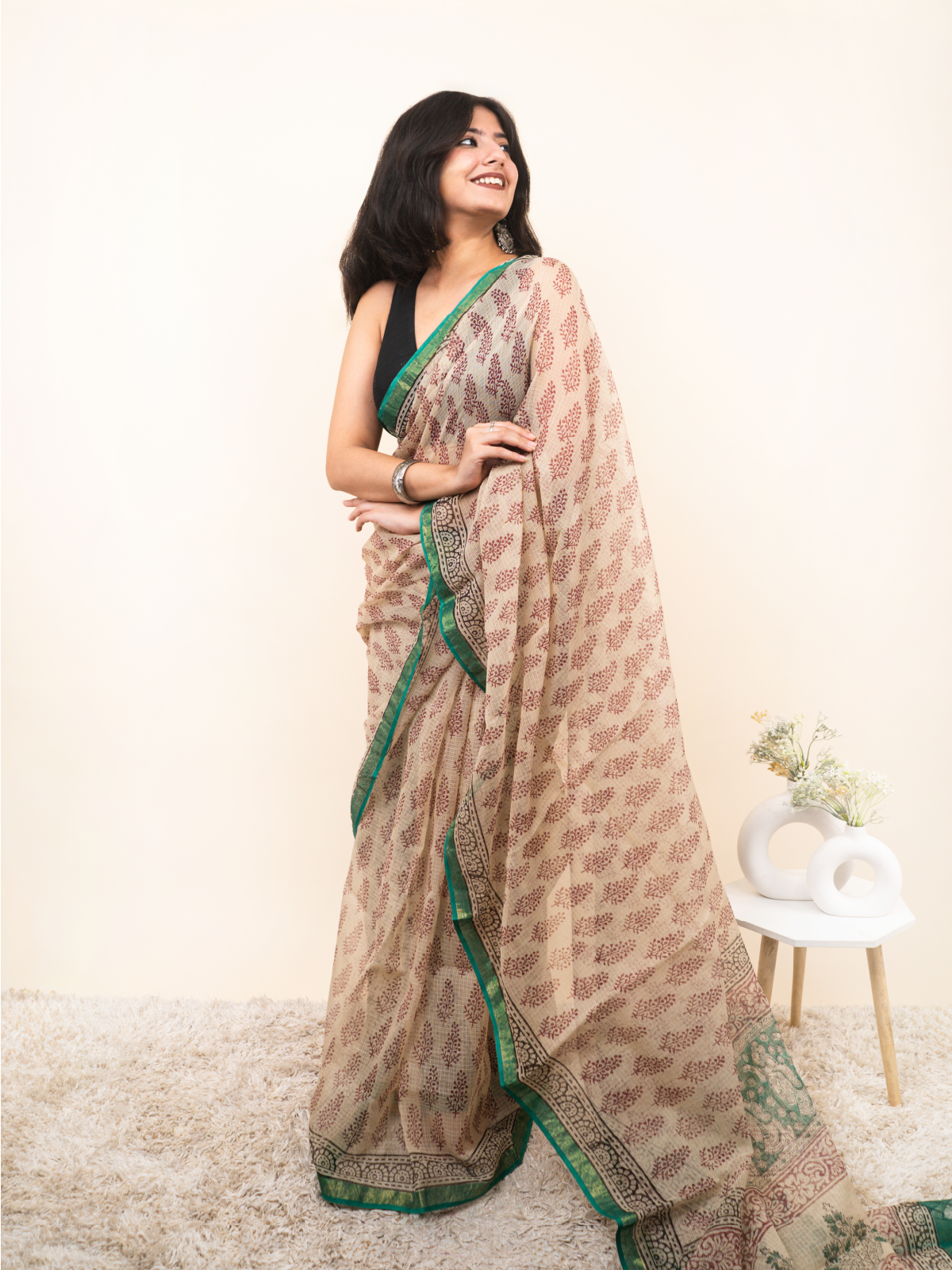 Panna Meena Kota Cotton Saree