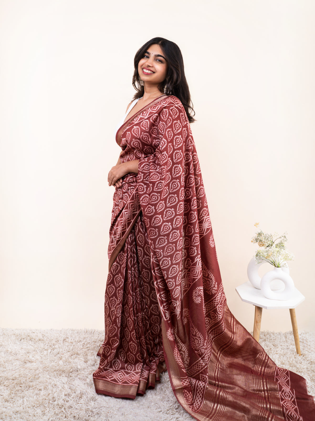 Shahi Pehchaan Maheshwari Cotton Silk Saree