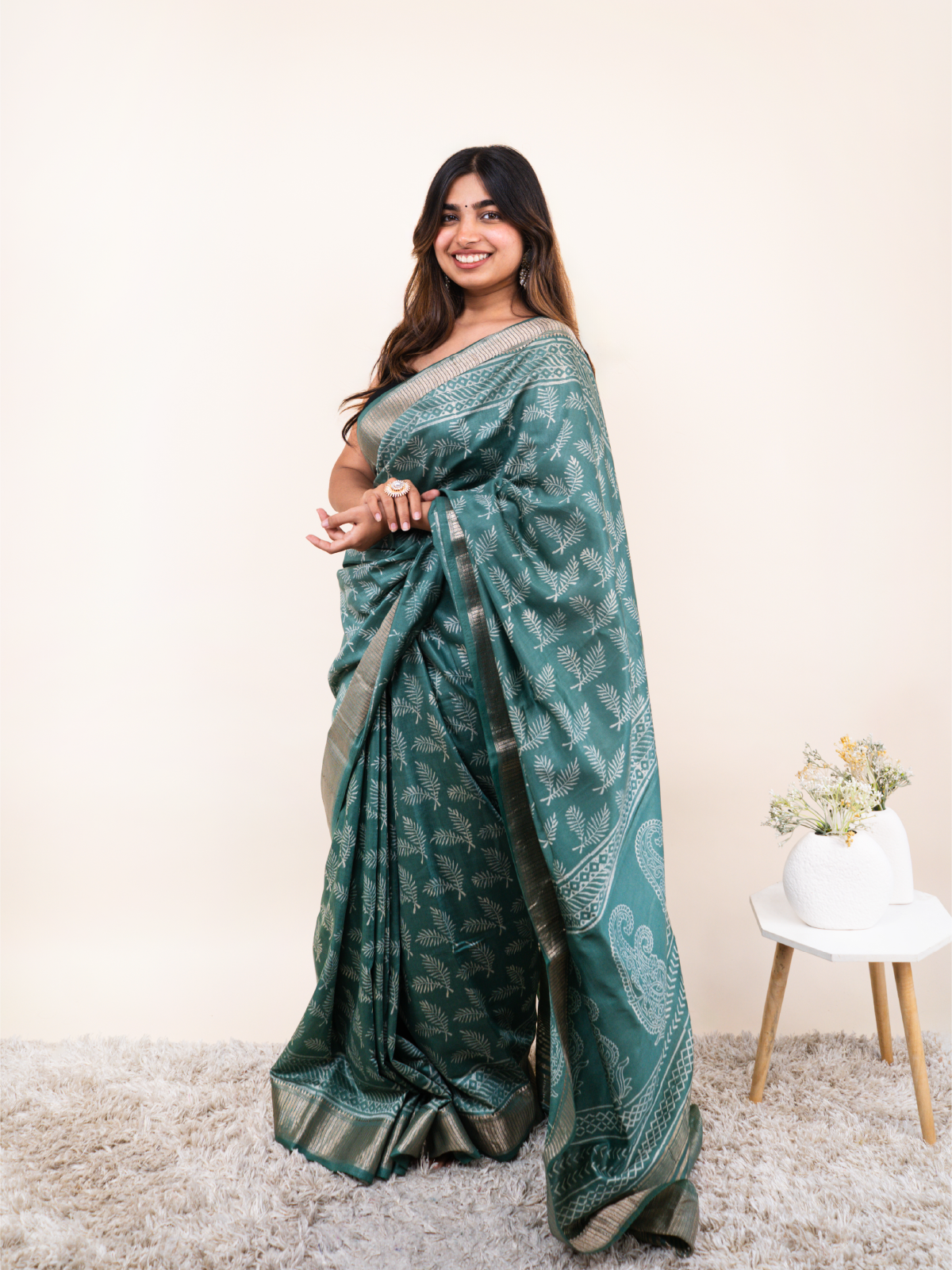 Revaani Maheshwari Cotton Silk Saree