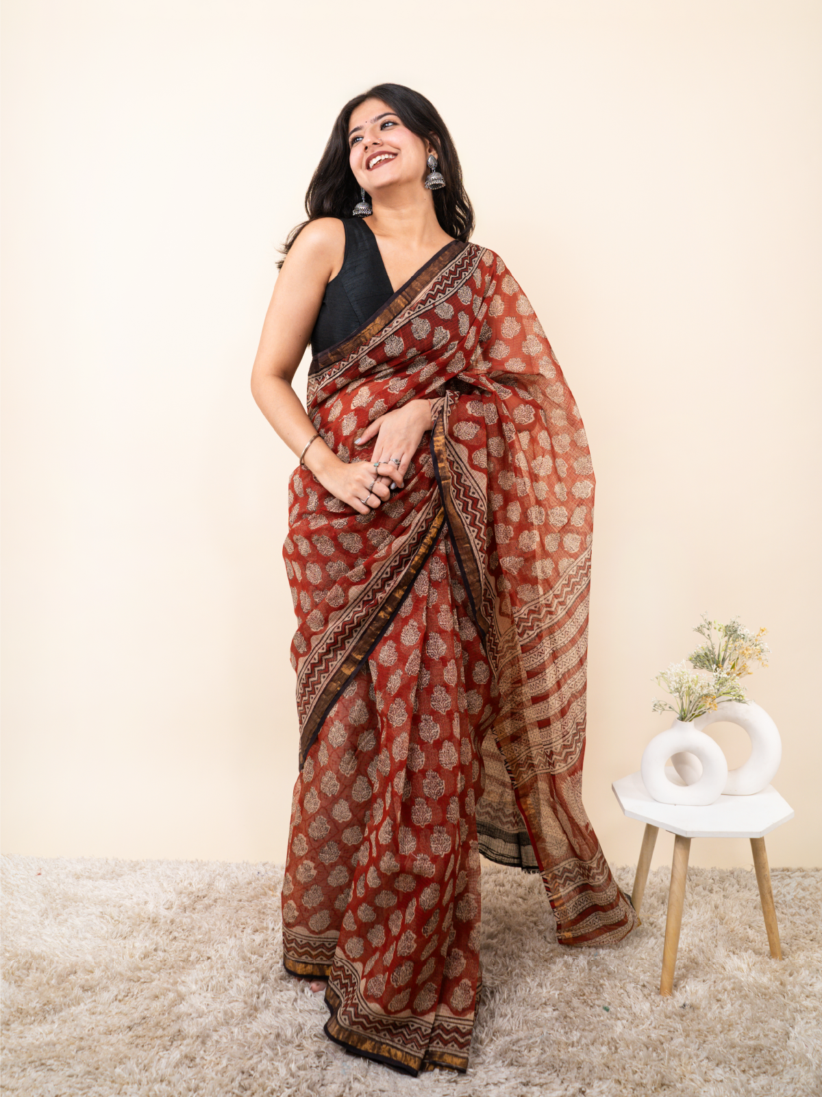 Kahaani Bunai Kota Cotton Saree