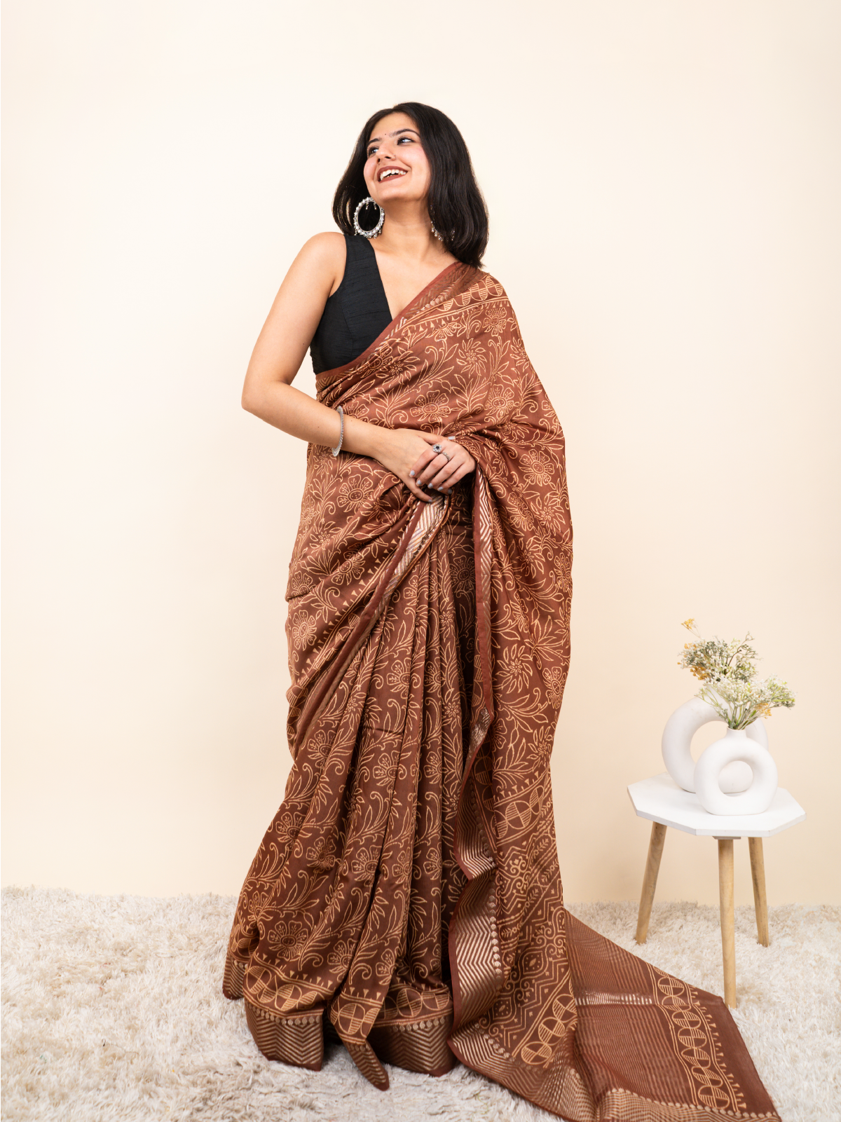 Raga Maheshwari Cotton Silk Saree