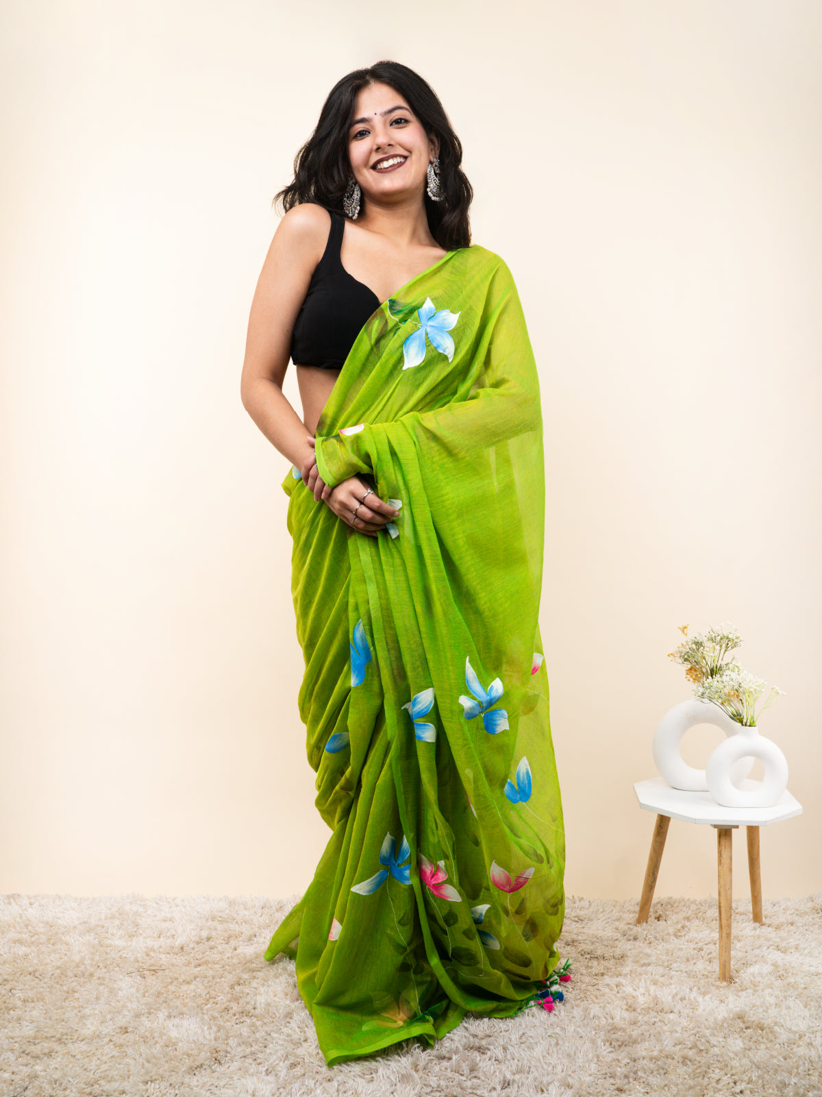 Aurora Aura Mulmul Saree