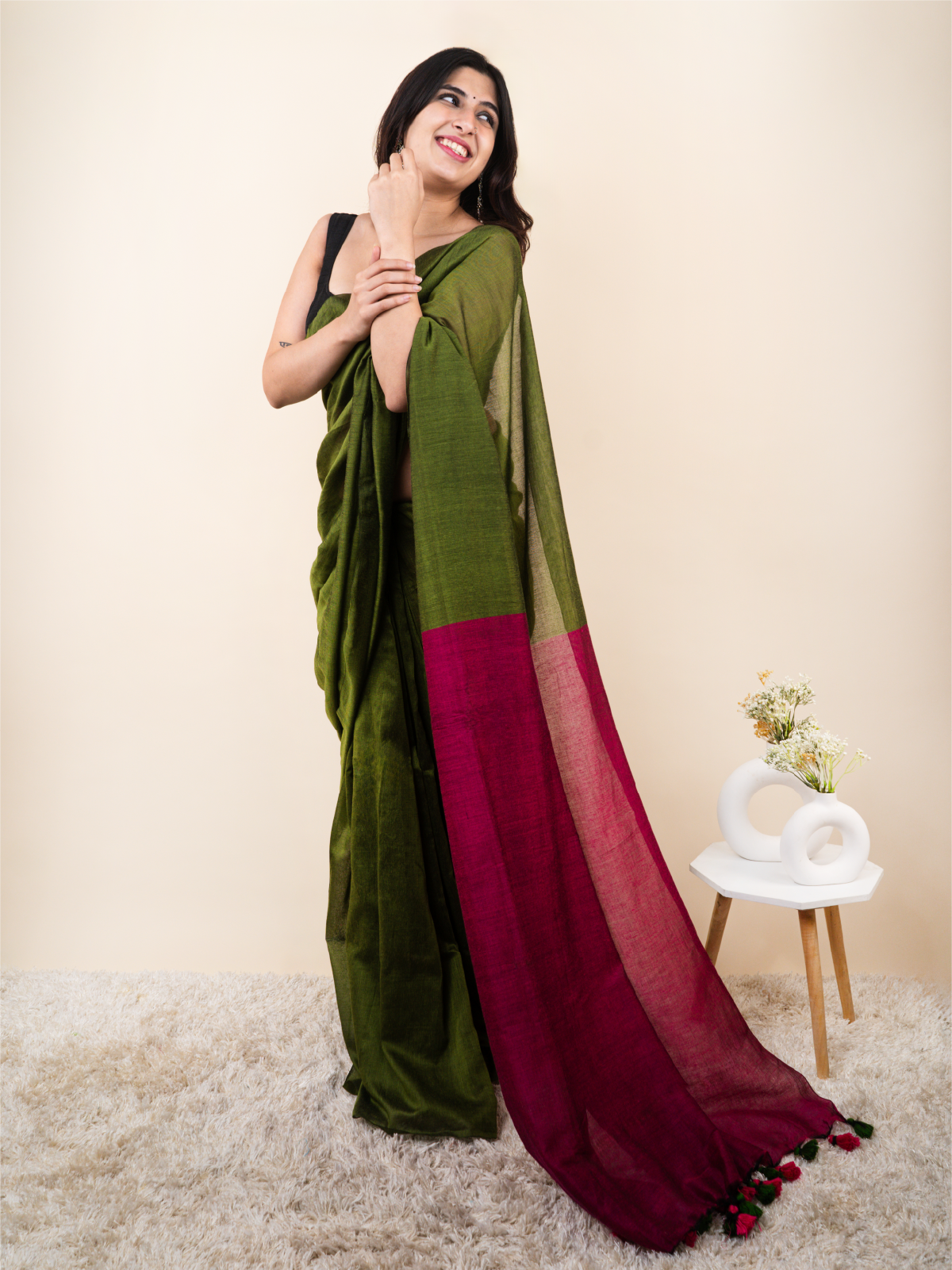 Darling Khadi Cotton Saree