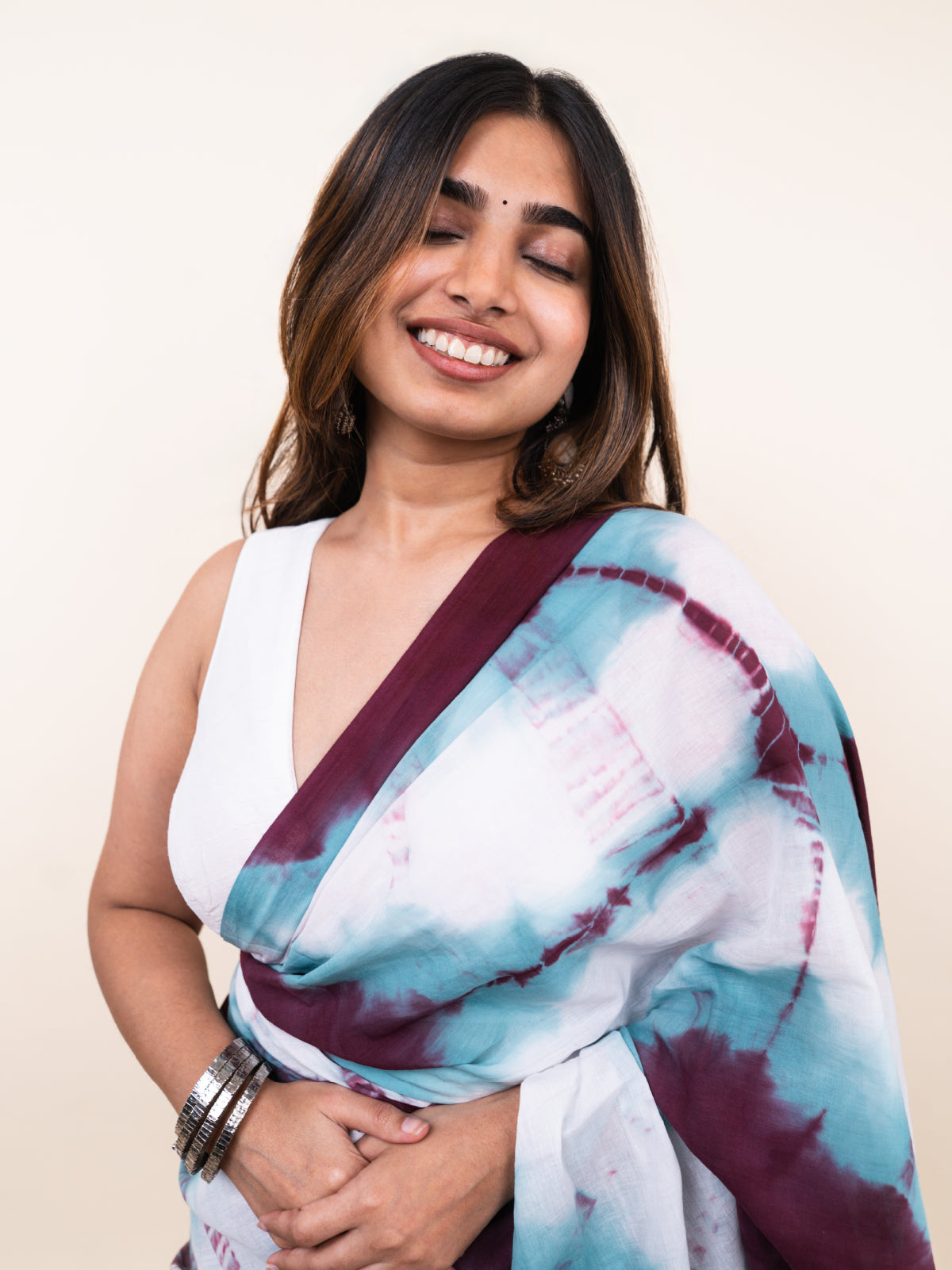 Fluid Mulmul Saree