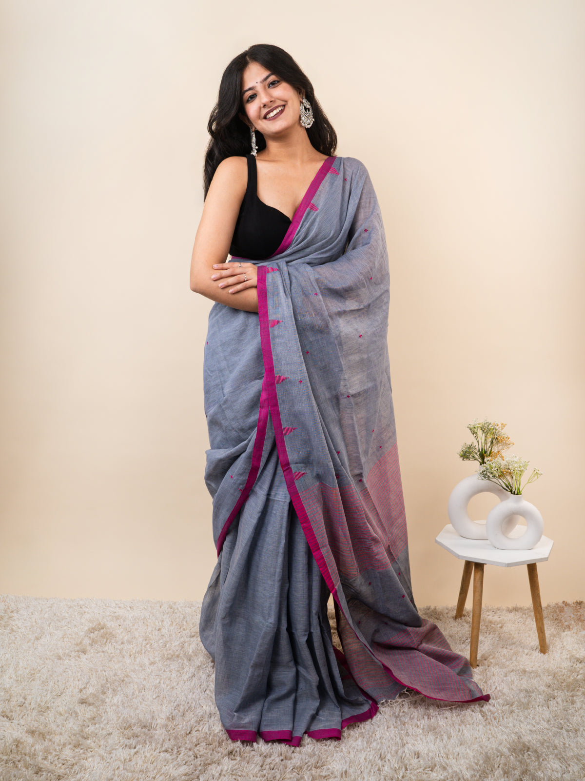 Dhundhlee Raat Cotton Saree