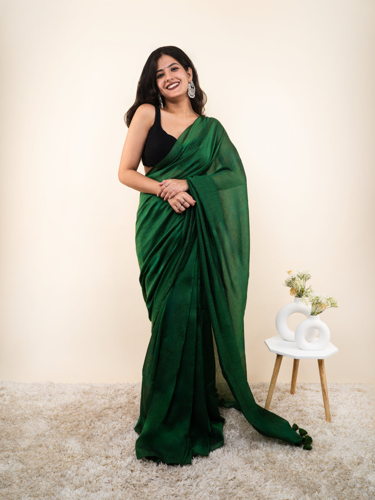 Leafy Khadi Cotton Saree