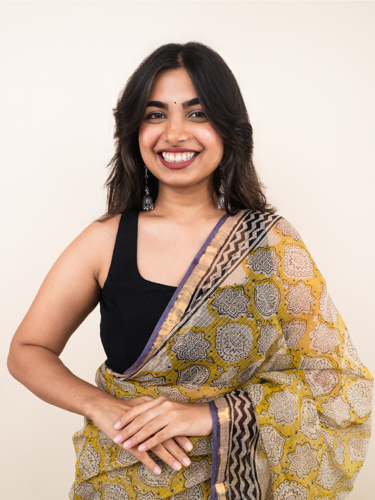 Golden Edge Kota Cotton Saree