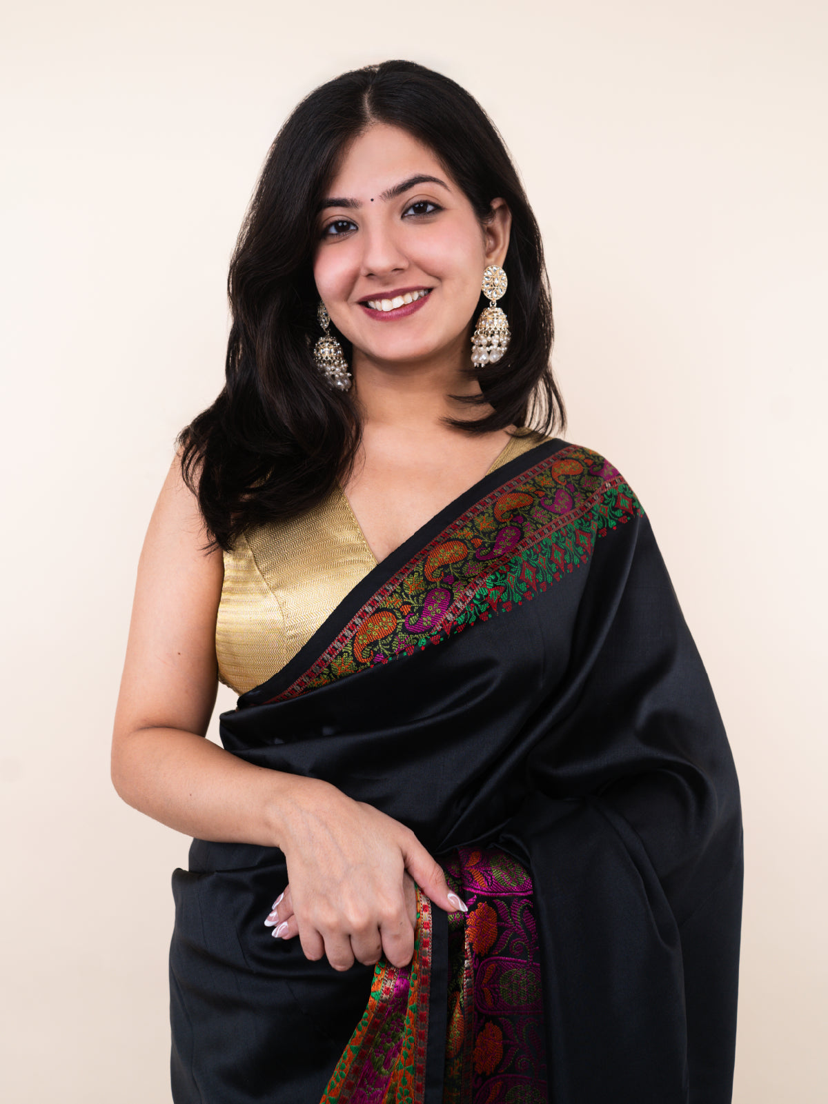 Raaga Black Silk Saree
