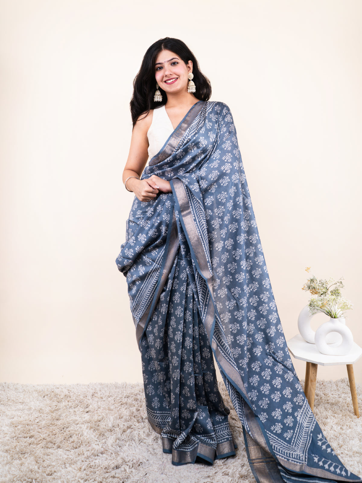 Tazeen Maheshwari Cotton Silk Saree