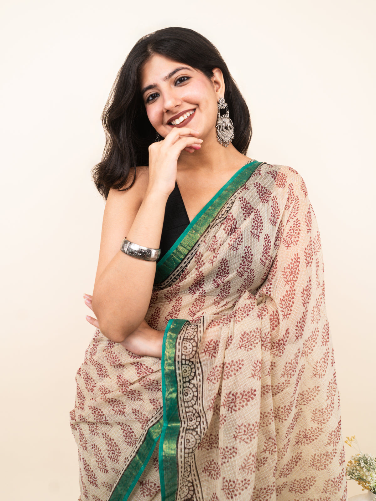 Panna Meena Kota Cotton Saree