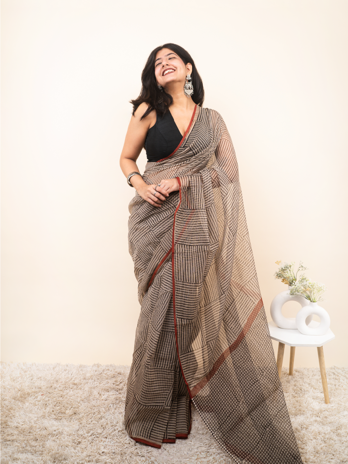 Nayi Chaukdi Kota Cotton Saree