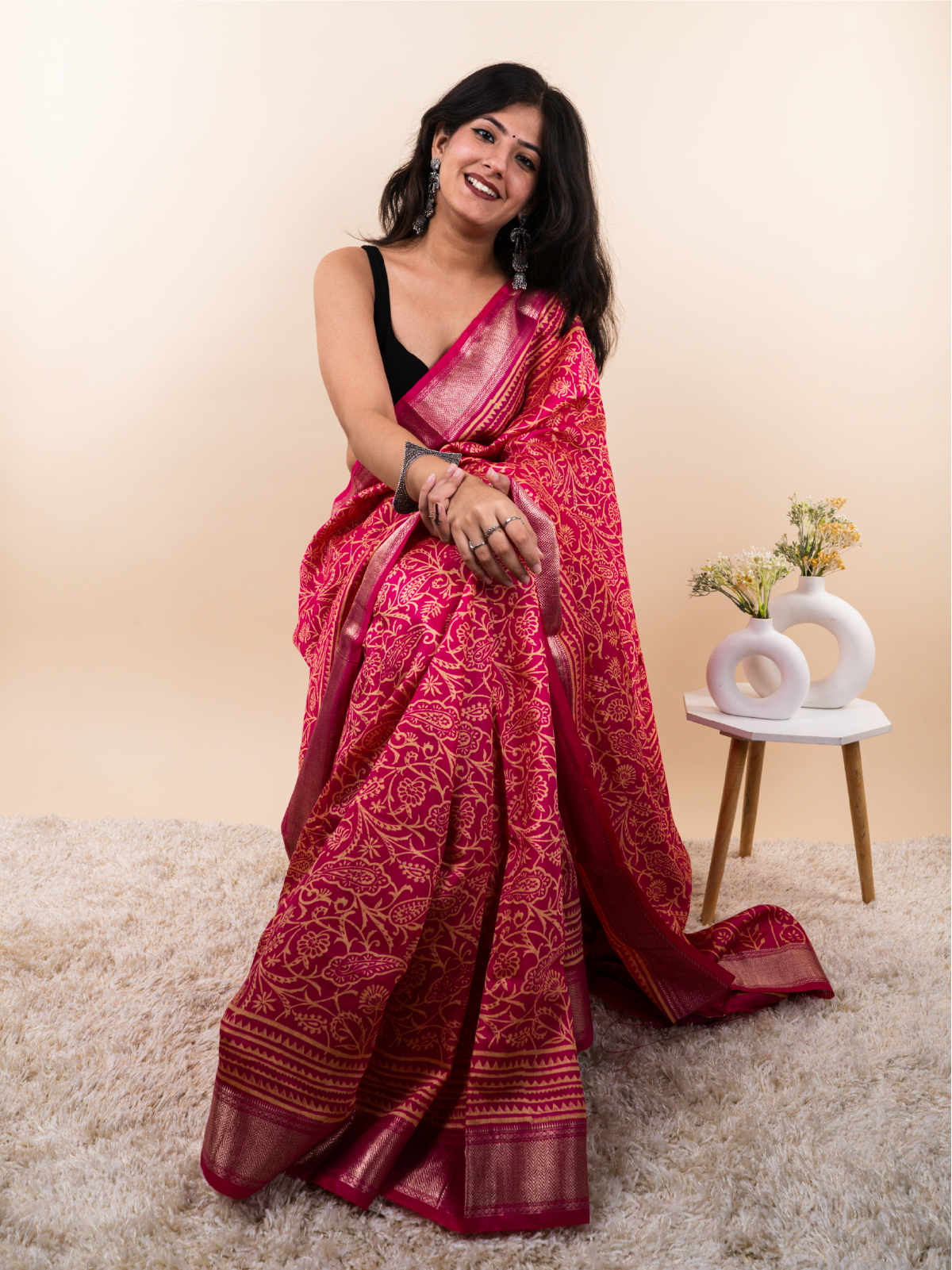 Pankhudi Maheshwari Cotton Silk Saree