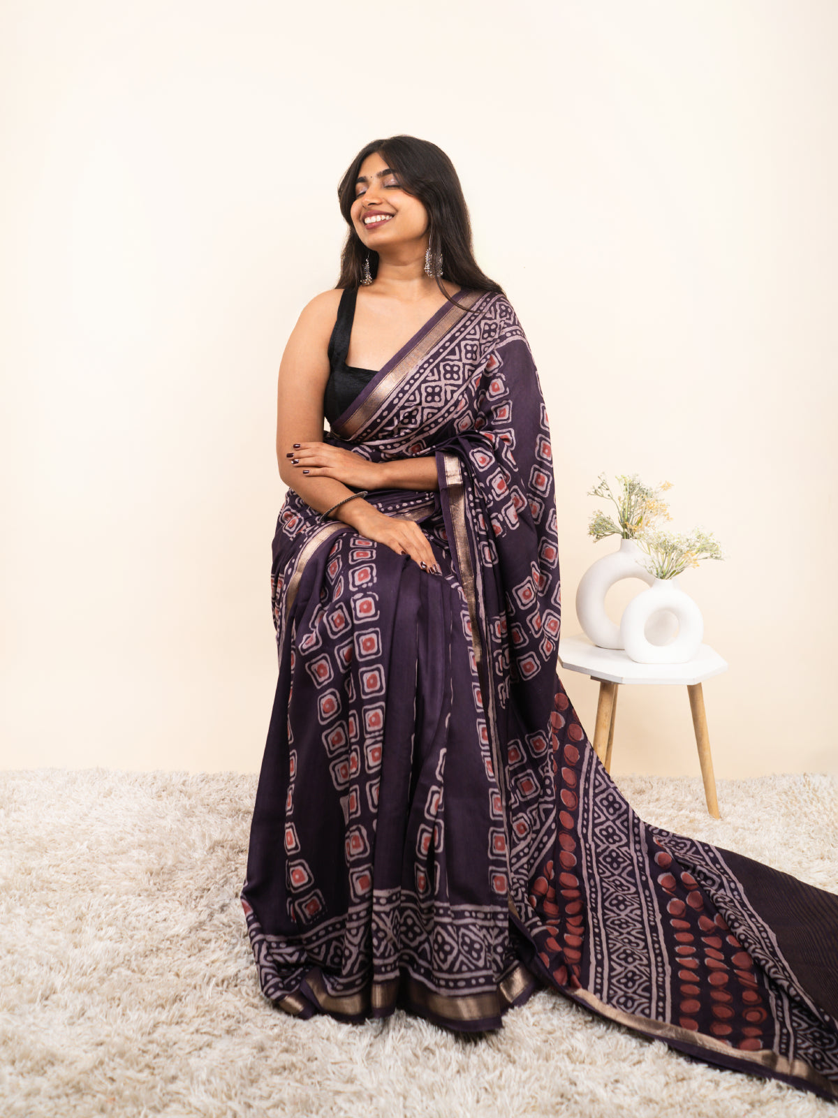 Garden Mist Modal Silk Saree